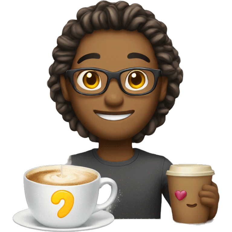 happy birthday +coffe emoji