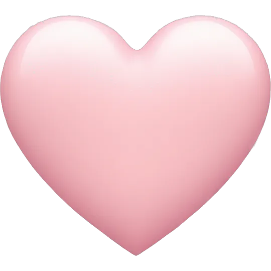 Pastel pink heart emoji