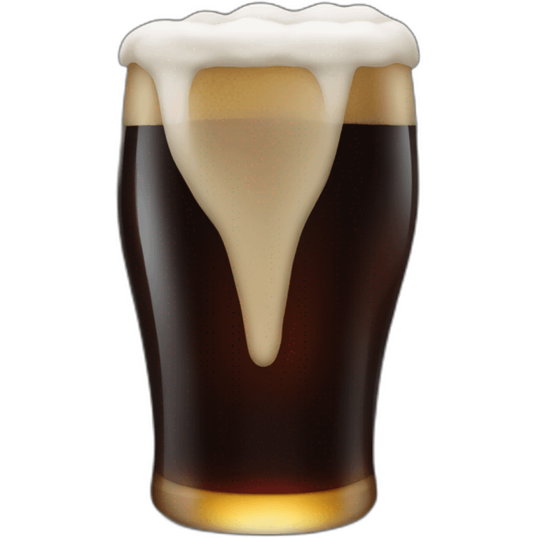 Dark beer emoji