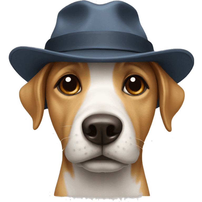 Dog with hat emoji