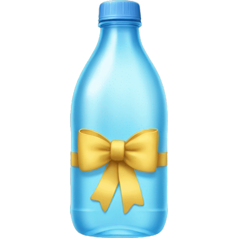 Bottle of Water with a bow emoji