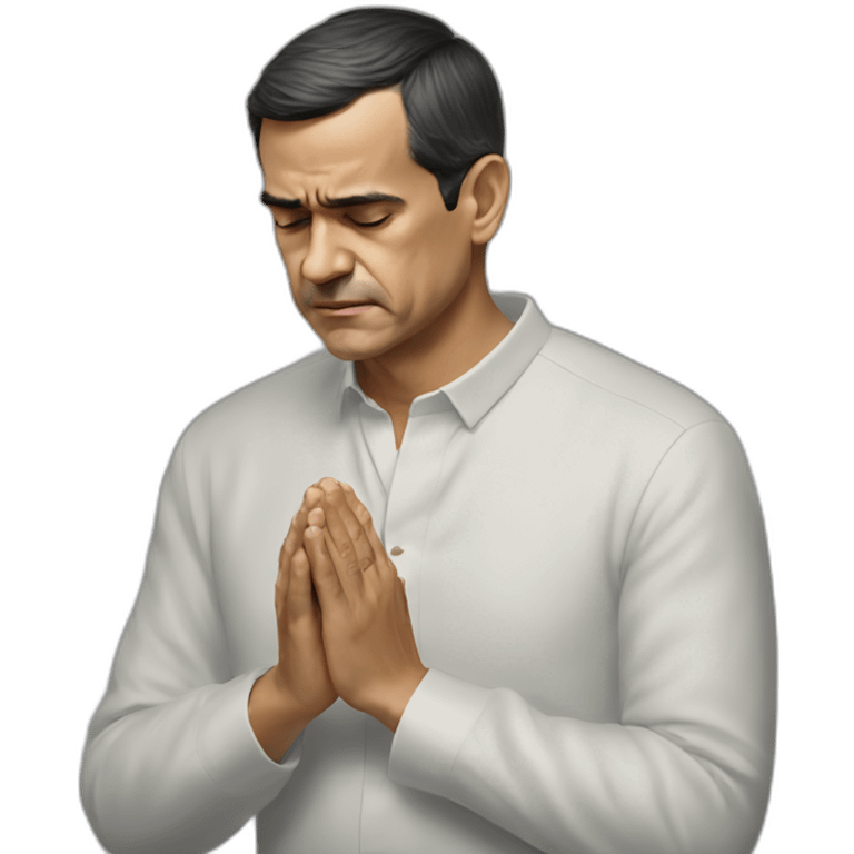 Pedro sánchez spanish president praying emoji