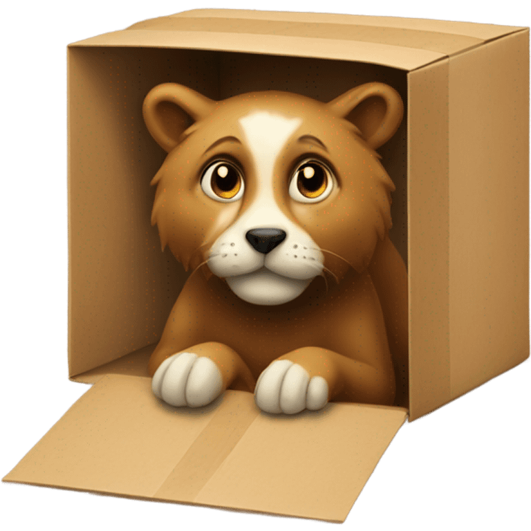 curious animal in a box emoji