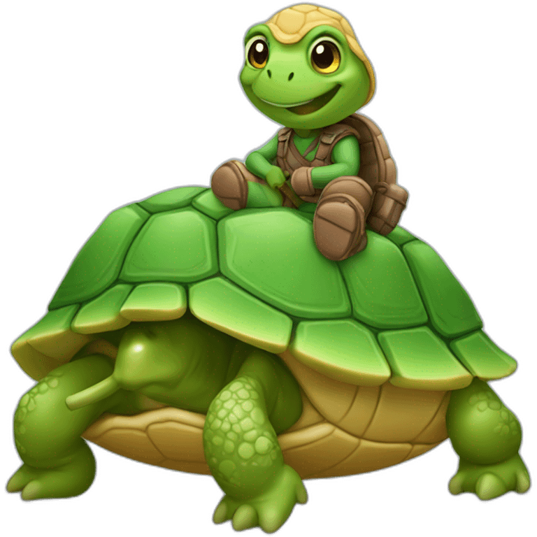 Caca sur tortue emoji