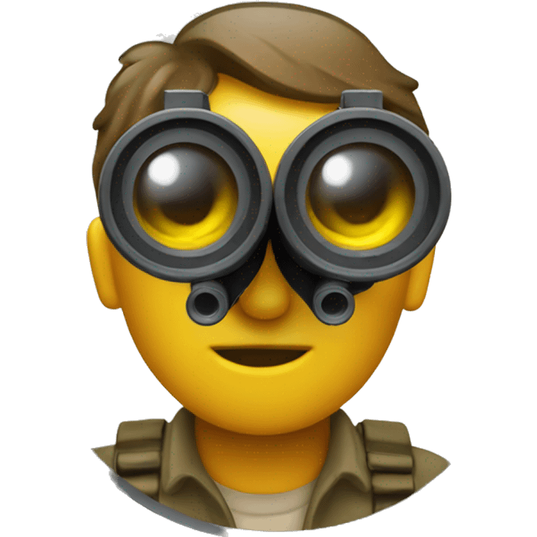 emoji looking through binoculars  emoji