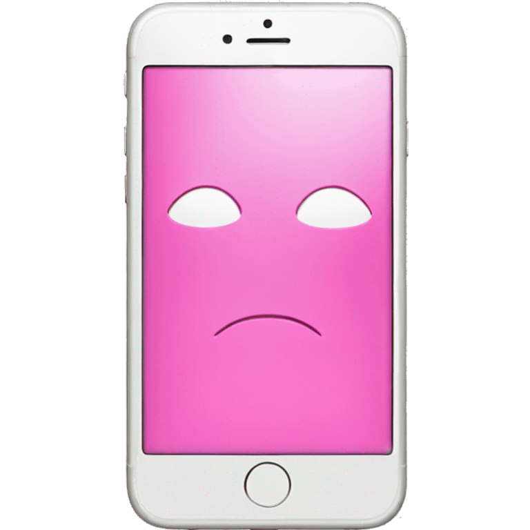 Iphone in Pink emoji