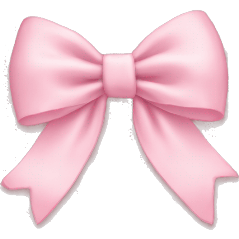 light pink bow on light pink bow  emoji