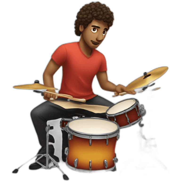 rafa playing drums emoji