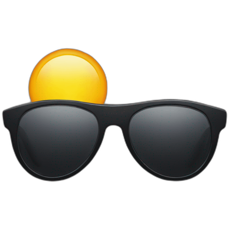 Sunglasses in the sun  emoji