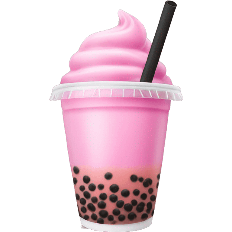 bubble tea pink  emoji