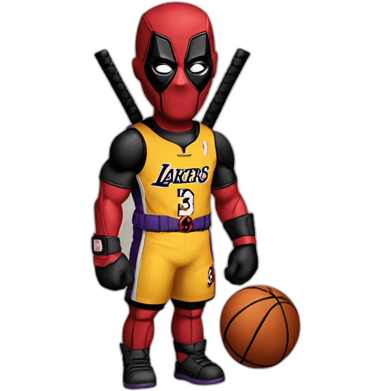 deadpool with lakers jersey emoji