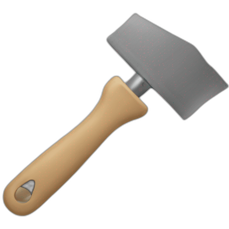 scraper tool in cat hands emoji