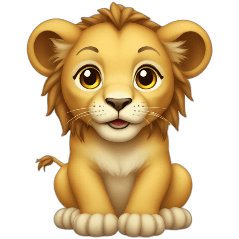 lion baby emoji