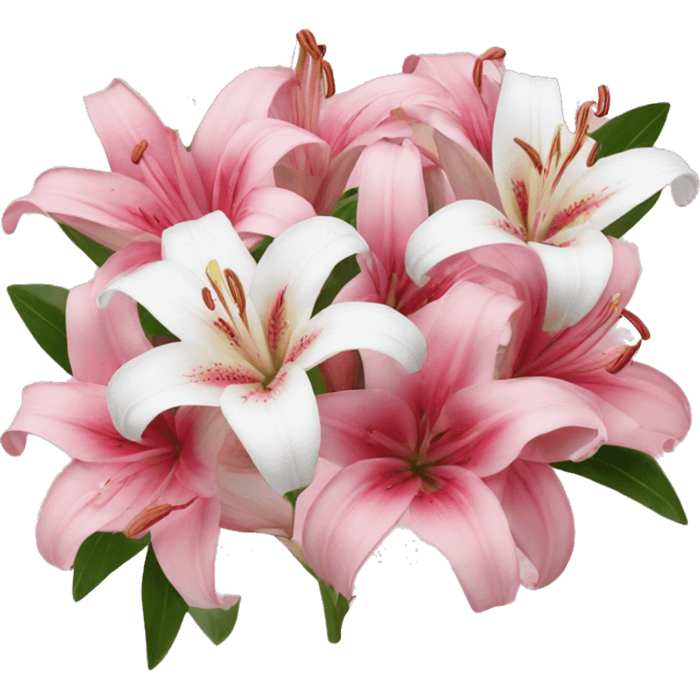 pink lillie’s flowers emoji