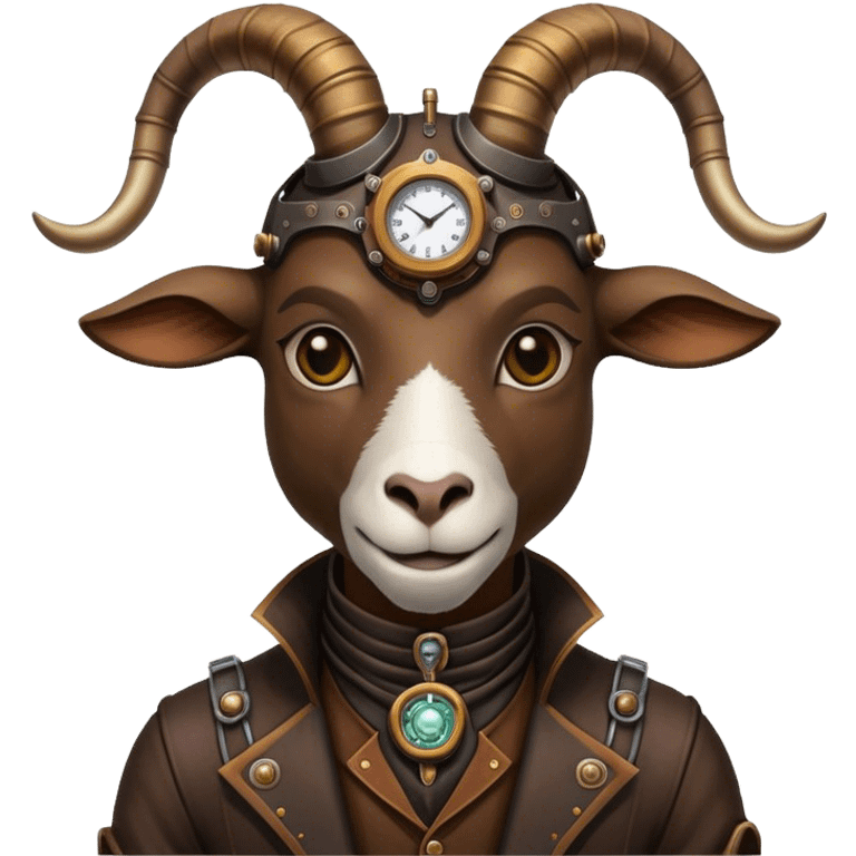 Steampunk Goat(Ram) man 2/3 view emoji