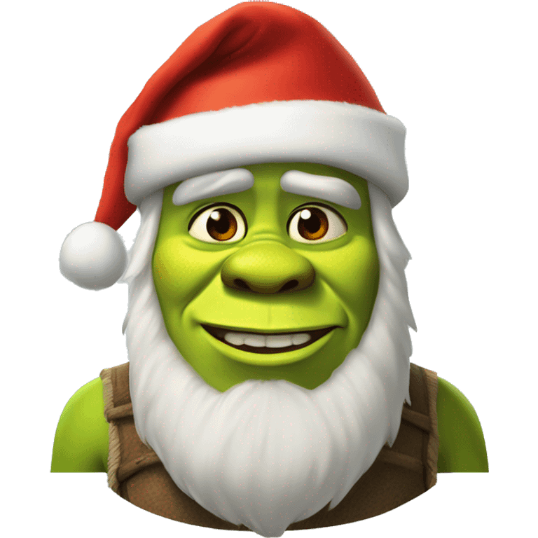 shrek with santa hat  emoji