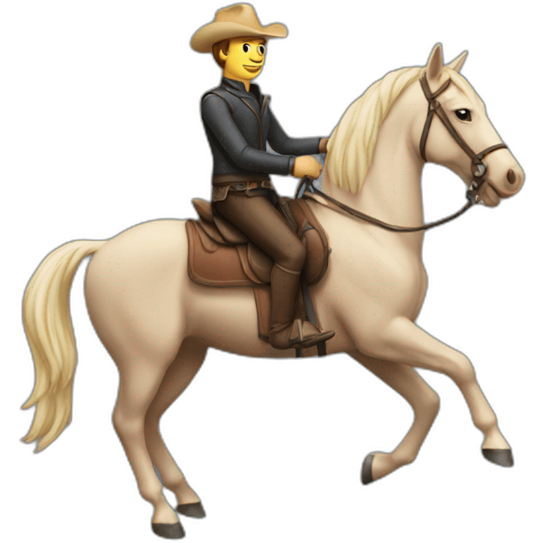 Man on a horse emoji