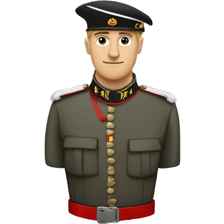 Militaire allemand avec bandeau rouge autour du bras gauche  emoji