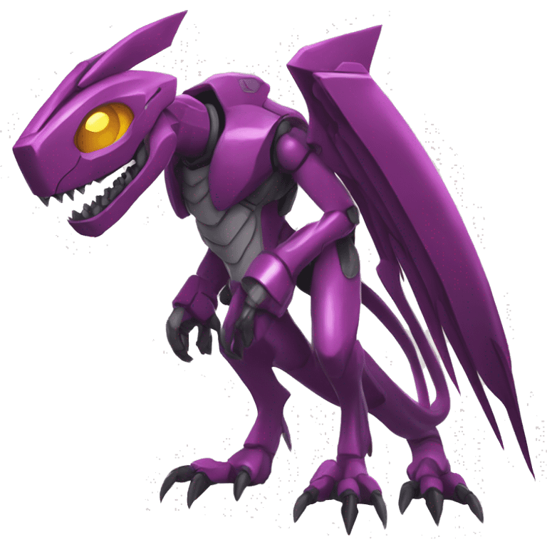  Cool Edgy Godly Futuristic Digimon-Fakemon-Genesect-Reptile full body emoji