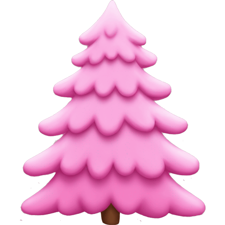 Pink Christmas Tree  emoji