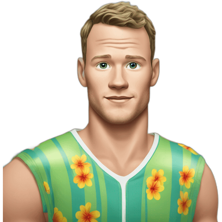 Jonathan Toews as a beach bum emoji