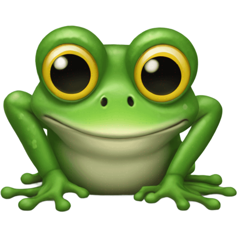 freaky frog emoji