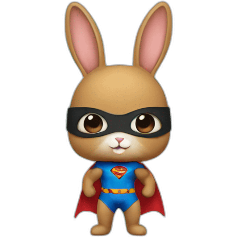 Super hero bunny emoji