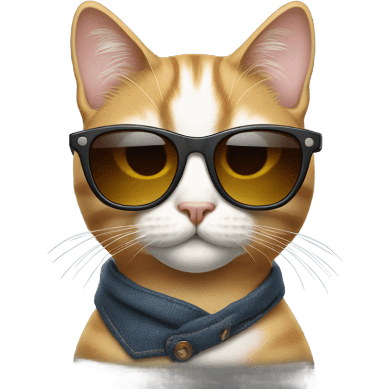 Cat with sunglasses emoji