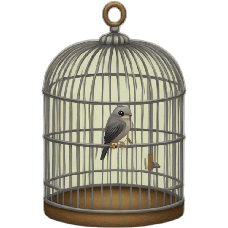 bird cage no bird emoji