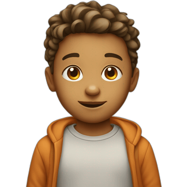 Cartoon kid emoji