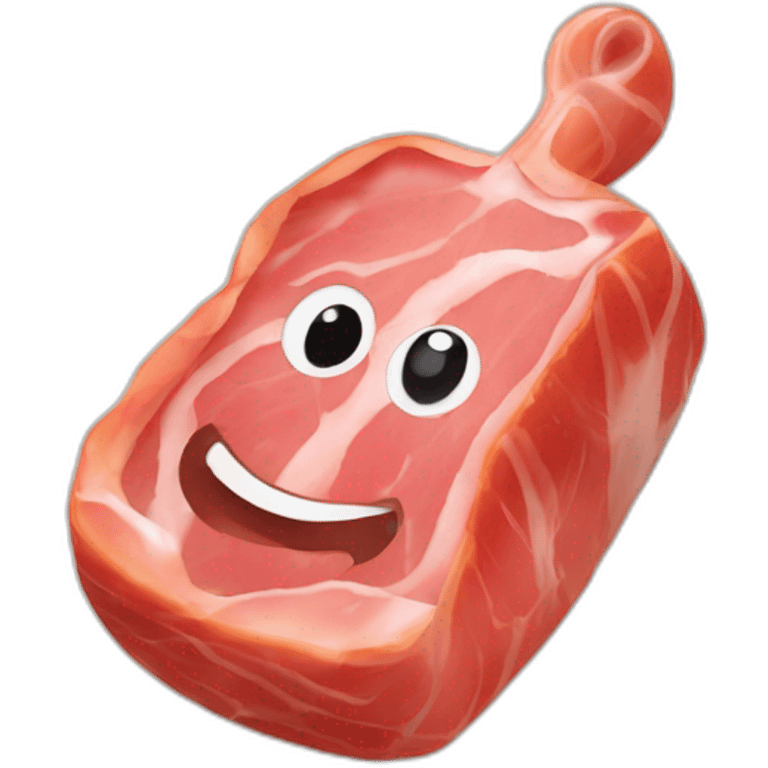 Jambon sur un telephone emoji