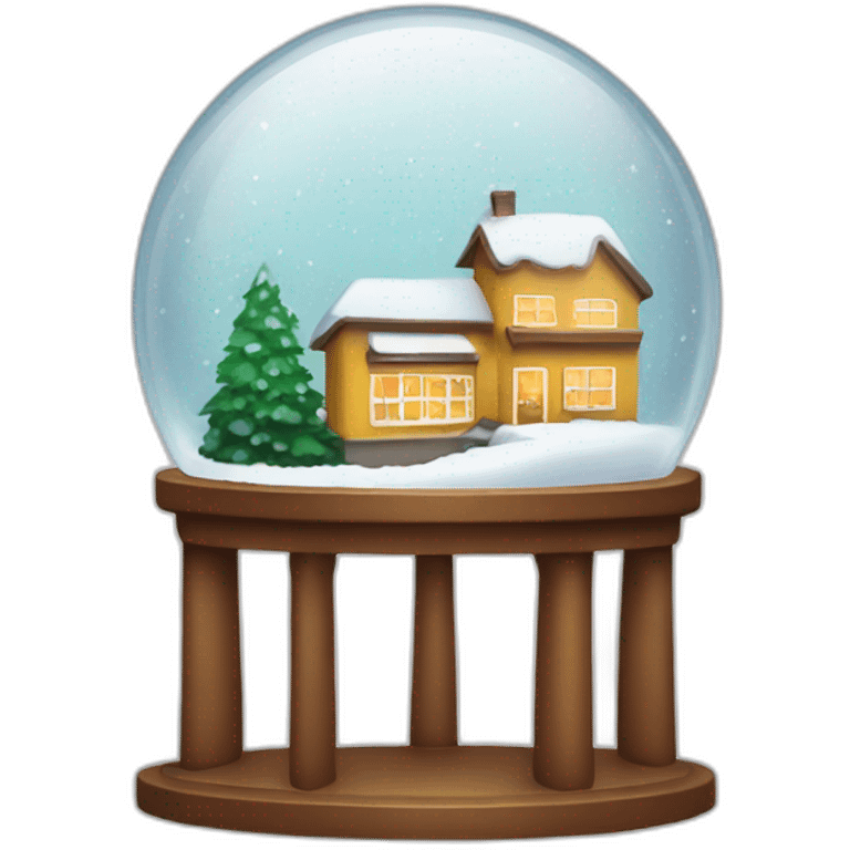 snowglobe with mastercard logo emoji