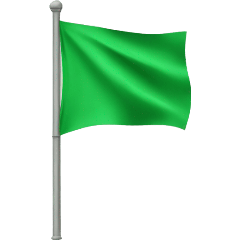 One green flags emoji