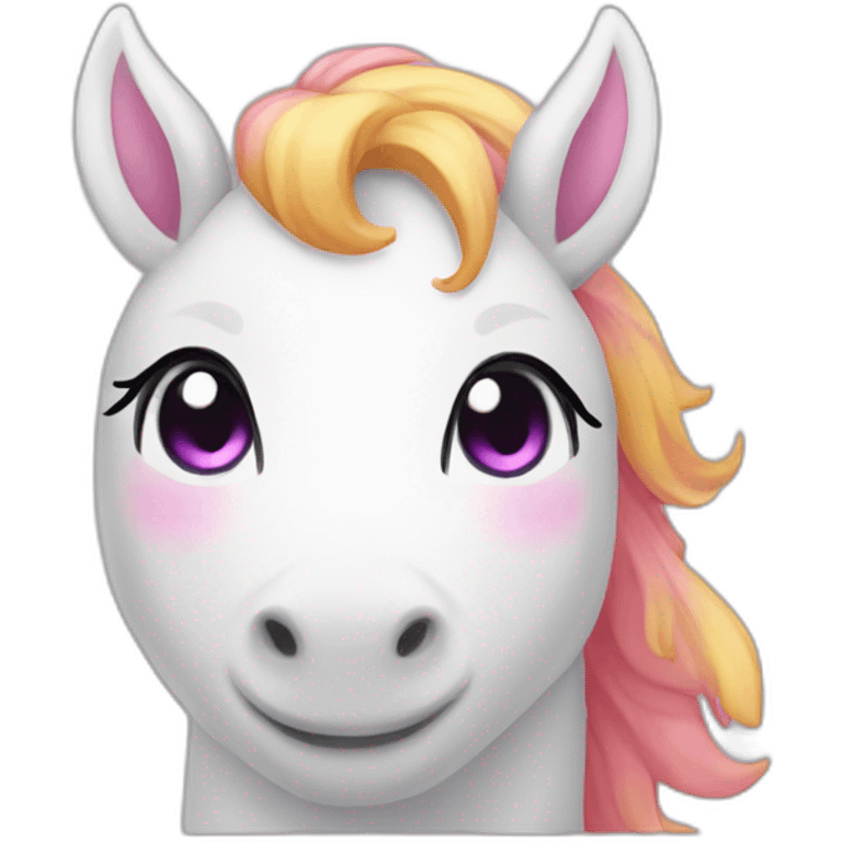 Kawaii-Unicorne emoji