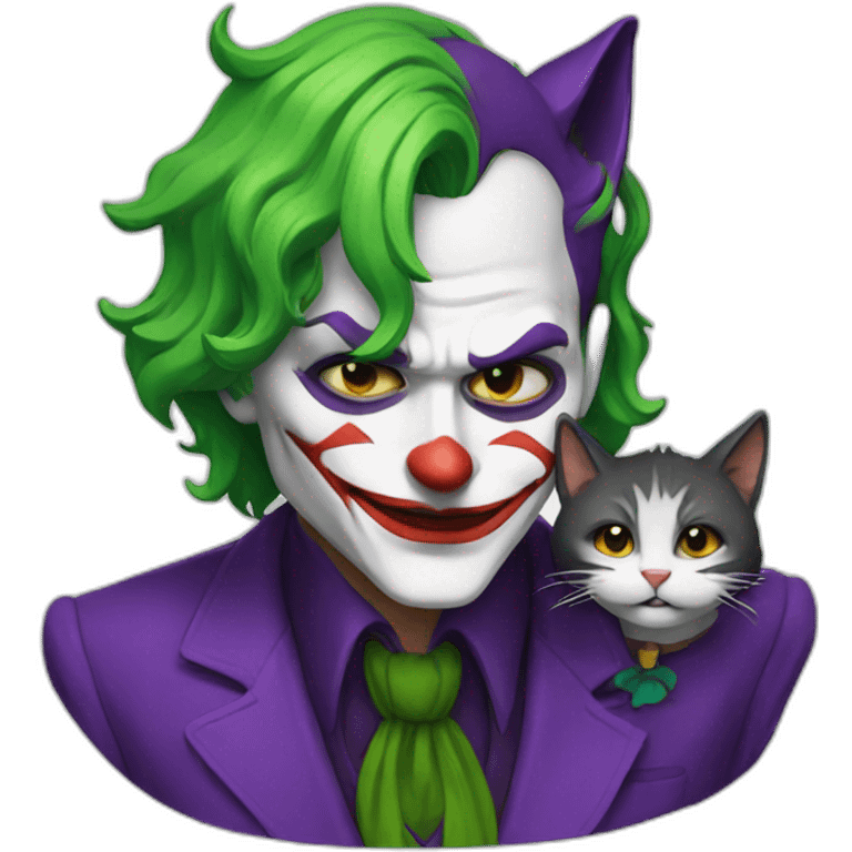 Joker with a cat emoji