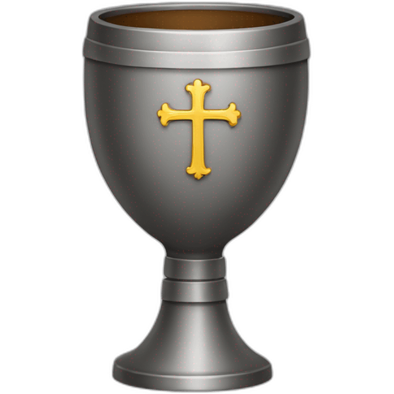 goblet with a cross emoji