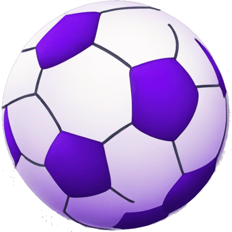 Purple football ball  emoji