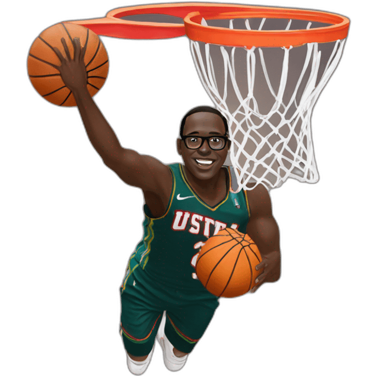 Macky sall dunk basket ball emoji