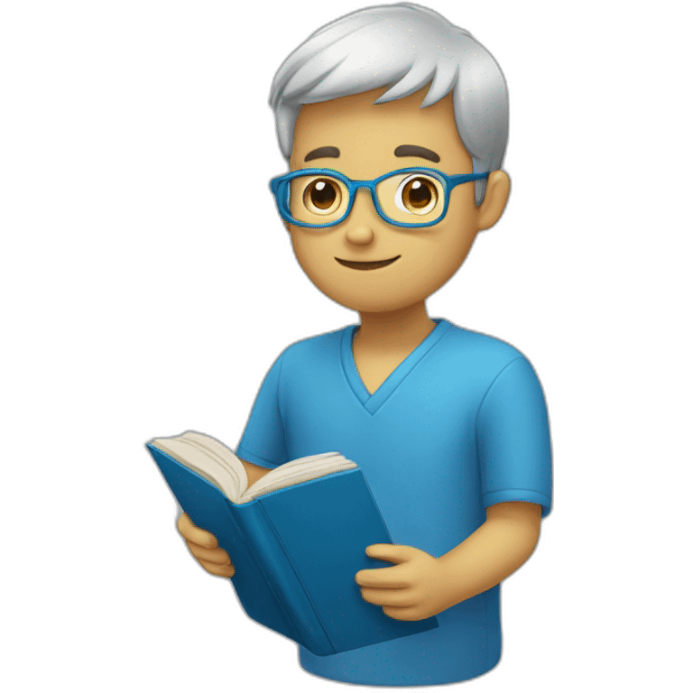 livre bleu emoji