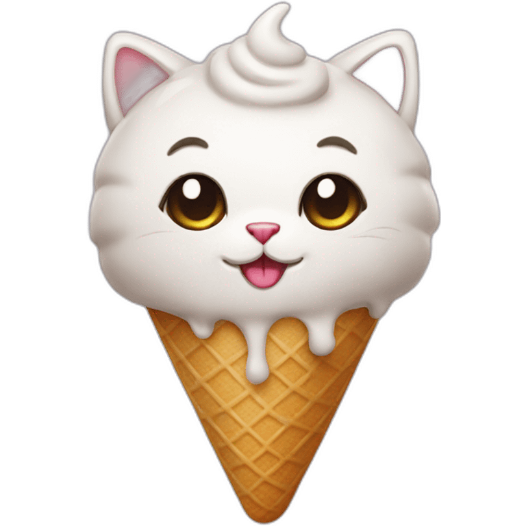 cat icecream emoji