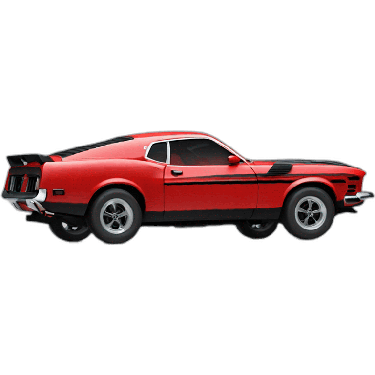 Red mustang mach 1 profil emoji