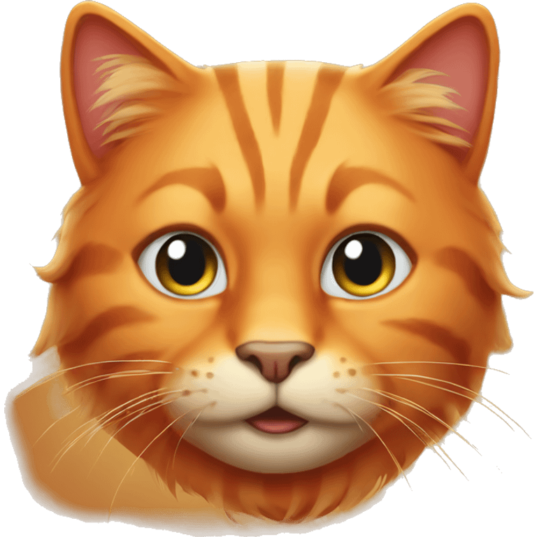 Big orange cat emoji