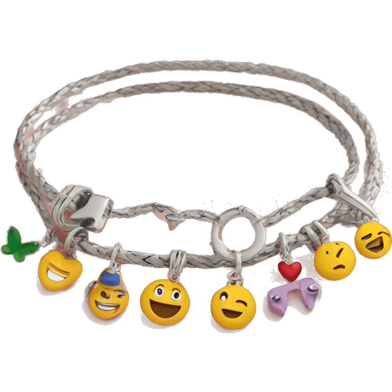 friendship charm bracelet emoji