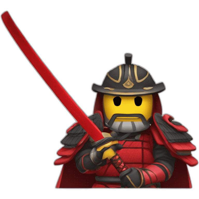 Red samurai emoji