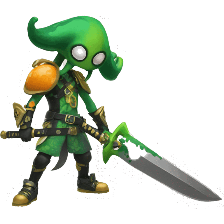 splatoon squid warrior sword emoji