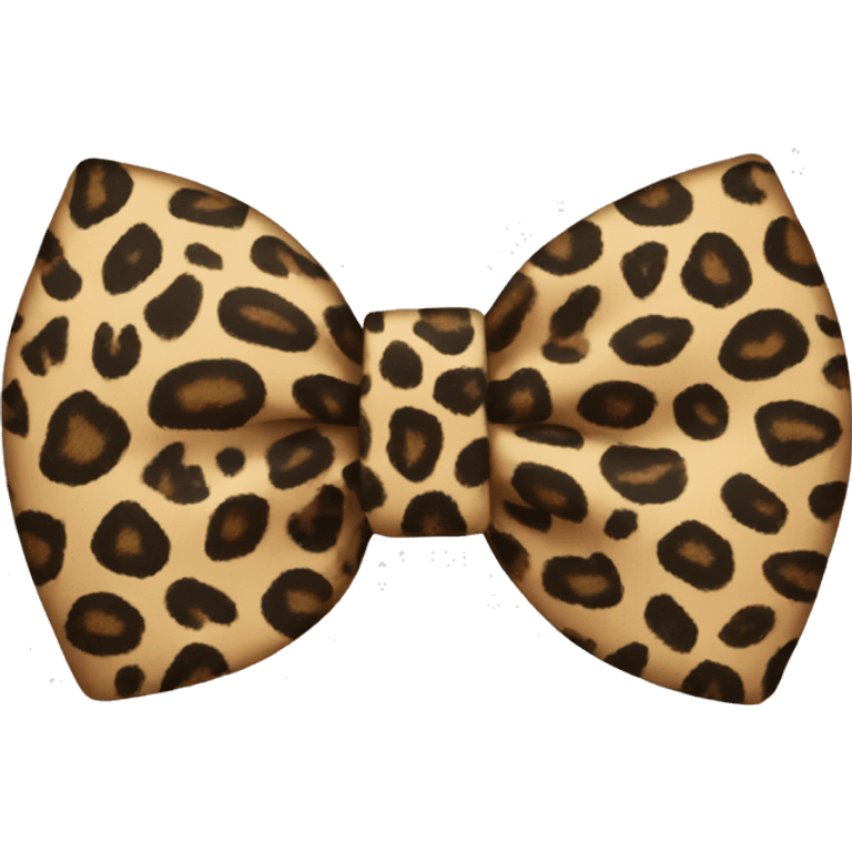 leopard print bow emoji