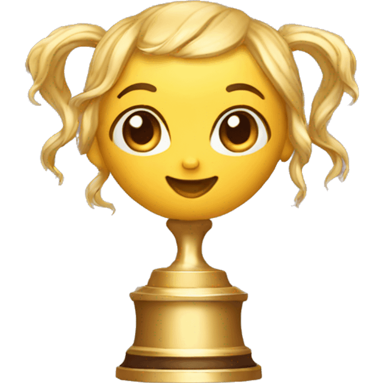 Trophy golden nymph  emoji