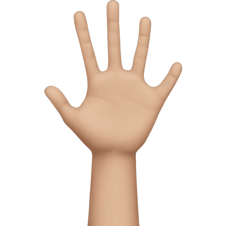 Arm with 3 hands emoji