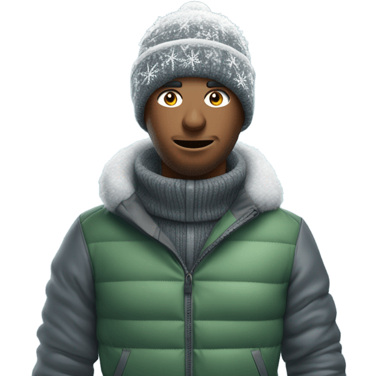 Golfer frozen cold emoji