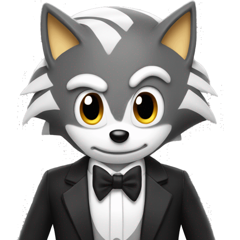 Sonic wearing tuxedo  emoji